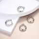 2 Pairs Geometric Chunky Hoop Clip Earrings For Women Fashion Non Pierced Clip On Earrings Jewelry